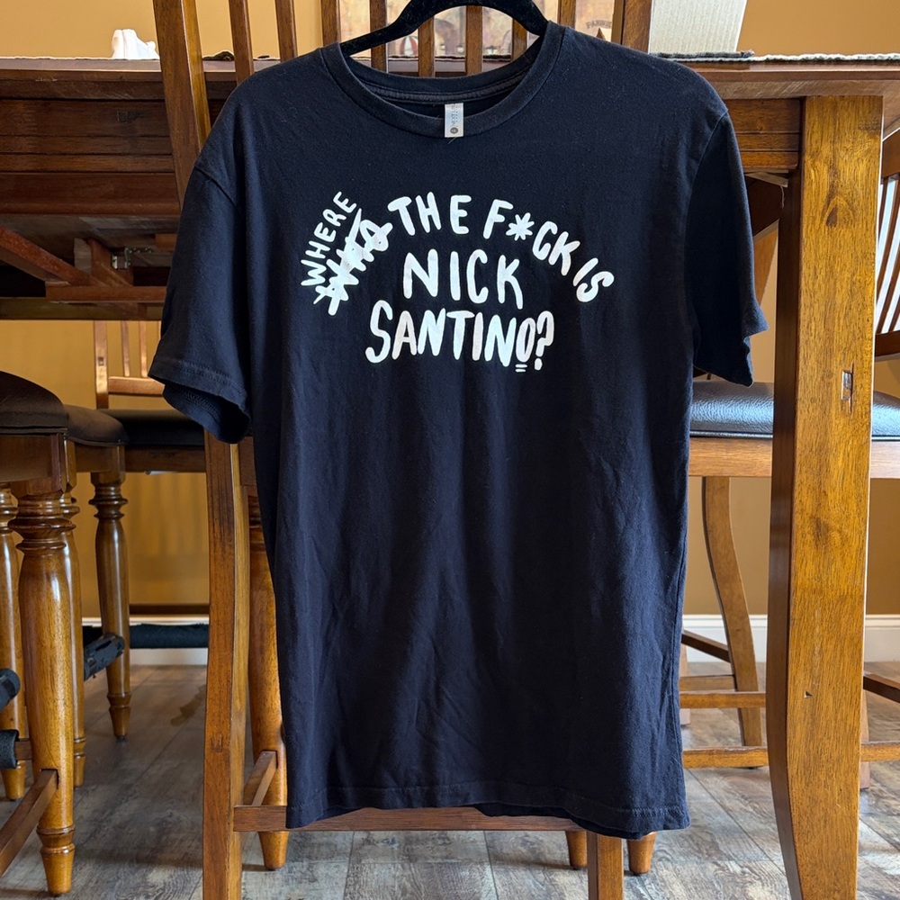 Nick Santino Black Graphic Band Tee